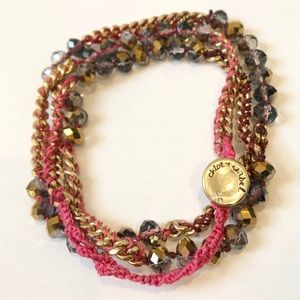 Chloe + Isabel Pink Wrap Bracelet